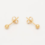 Load image into Gallery viewer, dainty gold ball earrings
