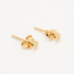 Load image into Gallery viewer, dainty gold flat earrings
