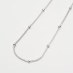 Load image into Gallery viewer, dainty silver dot anklet
