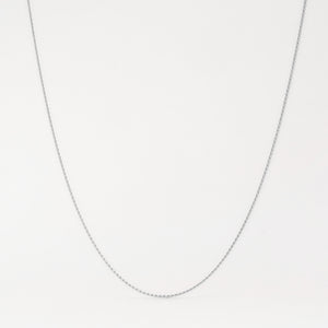 minimalistic silver curb choker necklace