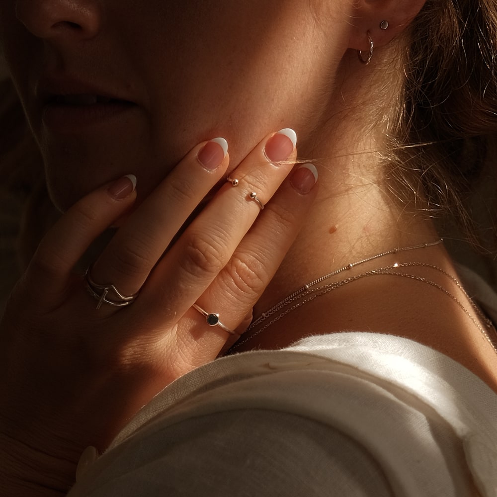 silver dainty earrings