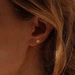 Load image into Gallery viewer, gold dainty earrings
