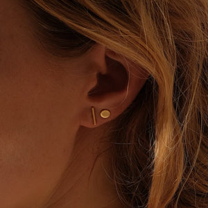 gold dainty earrings